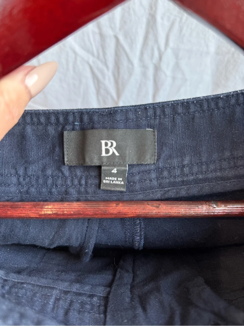 Banana Republic linen navy blue Straight-Leg Utility Pants